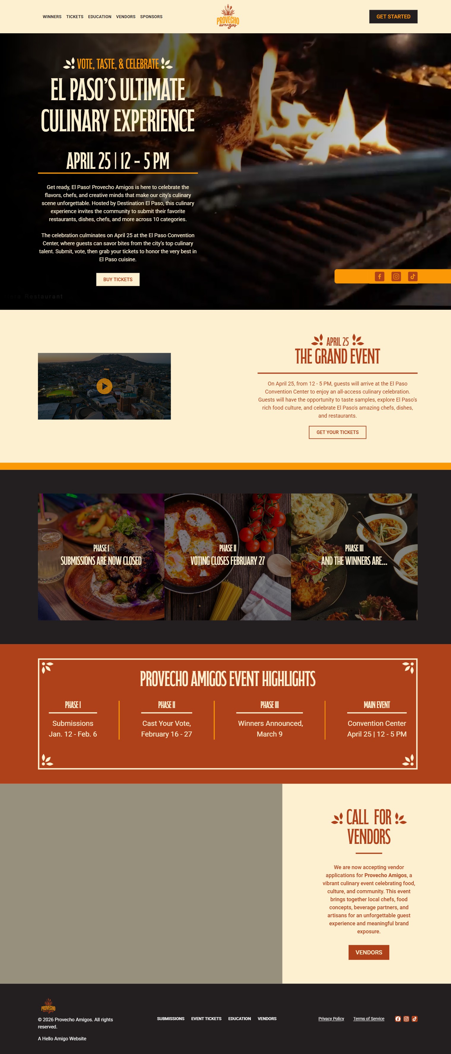 ProVecho Amigo site preview